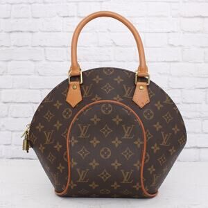 Louis Vuitton Ellipse PM Monogram Satchel Purse Handbag Tote LV Leather A2322